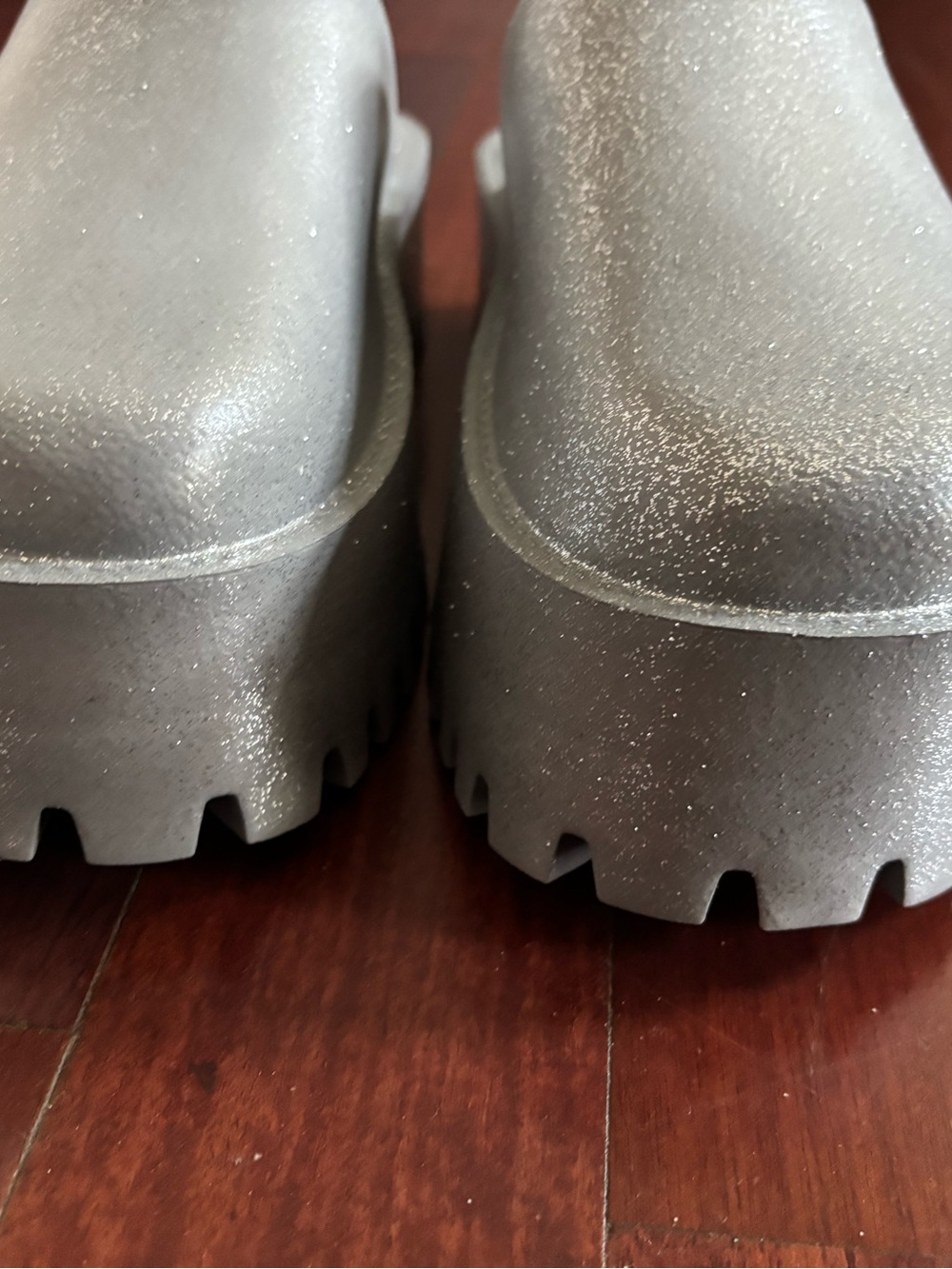 Portland boot Company, silver glitter clog, clogie, women’s size 7, NEW - Picture 3 of 9